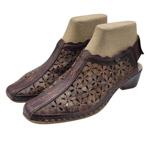 Pikolinos Romana Leather Slingback Wedge Sandals, Vintage, Womens 37 6.5 7